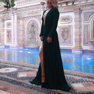 Reformation Milan Full Length Maxi Wrap Dress